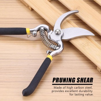 New 8 High carbon steel Pruning Shears Cutter Home Gardening Plant Scissor Branch Pruner Hand Tools