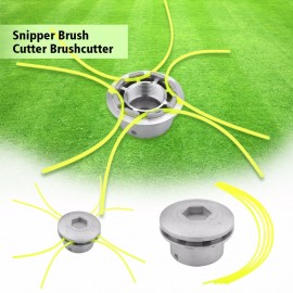 Aluminum Grass Trimmer Head With 4 Lines Brush Cutter Head Thread Nylon Grass Cutting Line Head for Strimmer Replacement