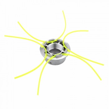 Aluminum Grass Trimmer Head With 4 Lines Brush Cutter Head Thread Nylon Grass Cutting Line Head for Strimmer Replacement