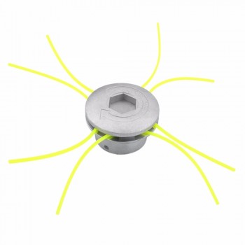 Aluminum Grass Trimmer Head With 4 Lines Brush Cutter Head Thread Nylon Grass Cutting Line Head for Strimmer Replacement