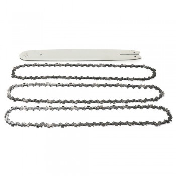 16 Inch Chain Saw Guide Bar with 3pcs Chains for STIHL 009 012 021 E180 MS180 MS190