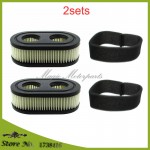 2sets Air Filter Set For Briggs amp; Stratton 4247 5432 5432K 593260 798452 798513 09P702 Cartridge 550E 550EX series
