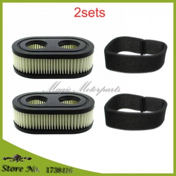2sets Air Filter Set For Briggs amp; Stratton 4247 5432 5432K 593260 798452 798513 09P702 Cartridge 550E 550EX series