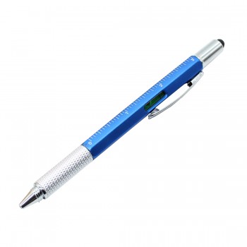 6 in 1 Mini Screwdriver Ruler Spirit Level Tool Ballpoint Pen With A Top And Scale Stylus For Touch Screen Tool Pen Multitool