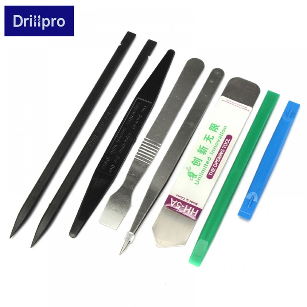 Drillpro 8Pcs/set Opening Repair Tools Spudger Tweezers Nylon Plastic Opener Disassemble Kit Hot Sale