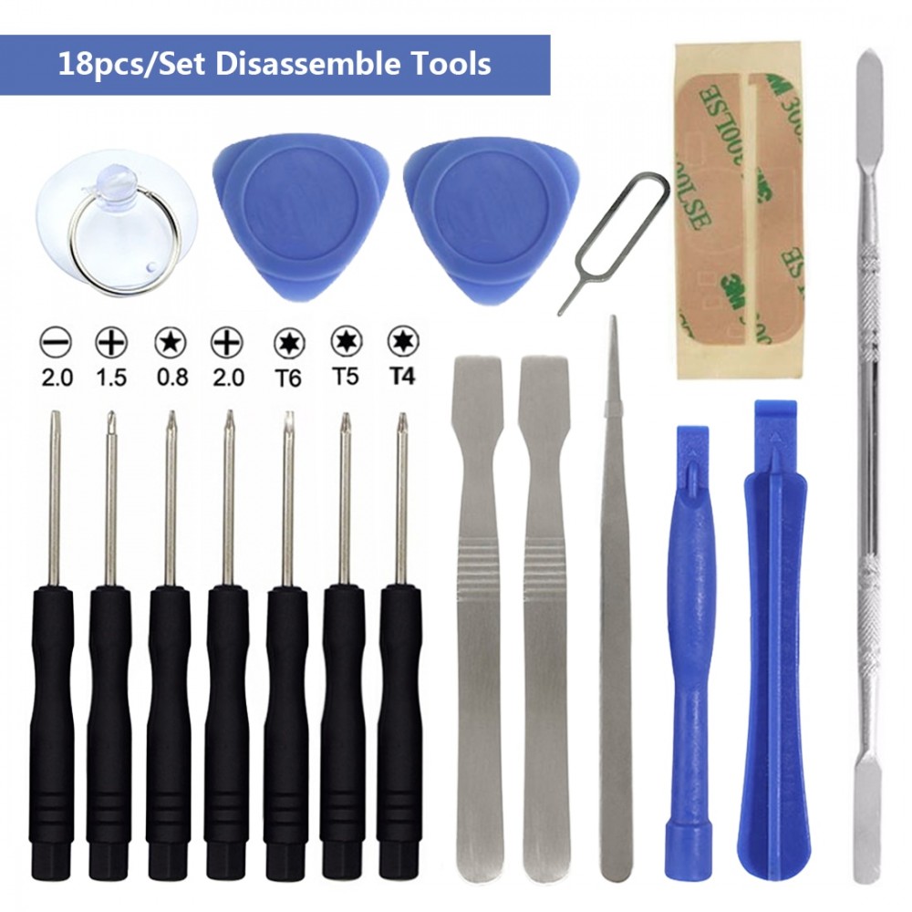 18 in 1 Smart Mobile Repair Opening Tools Kit Smartphone Disassemble Screwdriver Set For Cell Phone Hand Tools Set
