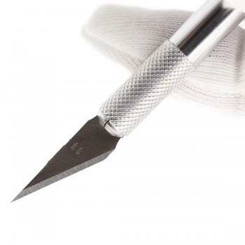 Good Non-Slip Metal Scalpel Knife Tools Kit Cutter Engraving Craft Knives + 6pcs Blades Mobile Phone PCB DIY