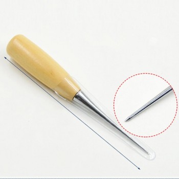 Professional Leather Wood Handle Awl Tools For Leathercraft Stitching Sewing   Sale WWO66