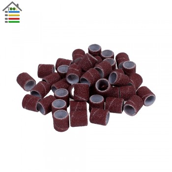 100pcs/set 80Grit Drum Sanding Kit 1/2 1/4 Inch Sand Mandrels Fit for Dremel Nail Drill Rotary Tools