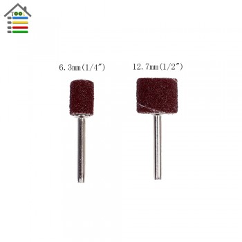 100pcs/set 80Grit Drum Sanding Kit 1/2 1/4 Inch Sand Mandrels Fit for Dremel Nail Drill Rotary Tools