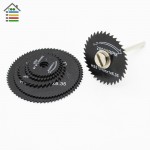 AUTOTOOLHOME 7pcs HSS Black Saw Blades Cutting Cut Off Disc Wheels Set 6 Sizes For Dremel 4000 3000 Rotary Tools