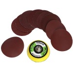 2 Inch Sanding Discs with M6 Backer Plate PSA Sandpaper Hook and Loop Pads Self Stick Polishing Pad