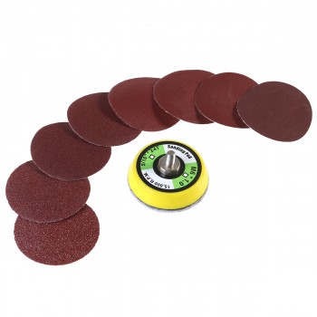 2 Inch Sanding Discs with M6 Backer Plate PSA Sandpaper Hook and Loop Pads Self Stick Polishing Pad