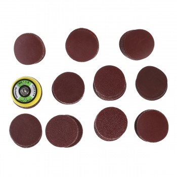 2 Inch Sanding Discs with M6 Backer Plate PSA Sandpaper Hook and Loop Pads Self Stick Polishing Pad