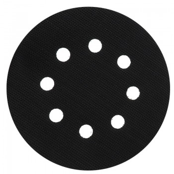 5 Inch 8 Holes Interface Pad Protection Disc Black Power Tool Accessories for Sander Polishing amp; Grinding - Hook and Loop