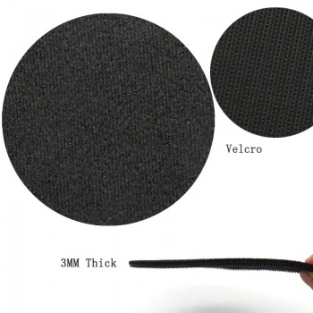 5 Inch 8 Holes Interface Pad Protection Disc Black Power Tool Accessories for Sander Polishing amp; Grinding - Hook and Loop