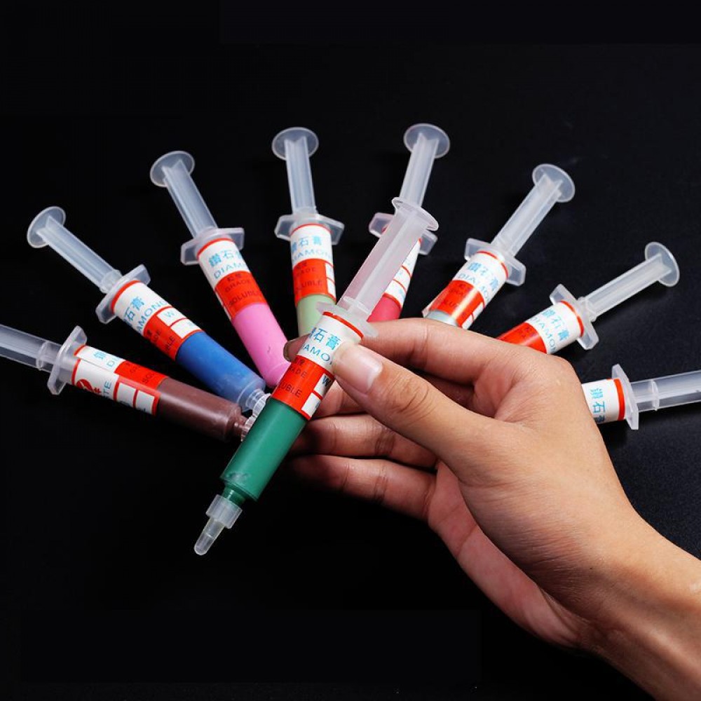 1pc Diamond Polishing Lapping Paste Compound Syringes Optional Micron Glass Metal Grinding Polishing Abrasive Tools