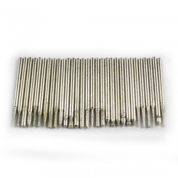 30pcs diamond burs Pneumatic power tools Diamond grinding dremel tools Polished Abrasive grinding head dremel tools accessories
