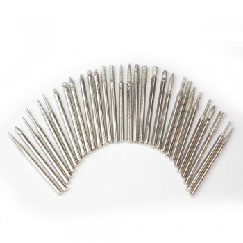 30pcs diamond burs Pneumatic power tools Diamond grinding dremel tools Polished Abrasive grinding head dremel tools accessories