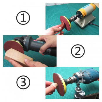 50PCS Sander Disc Sanding Pad Polishing 50mm 60-180 Grit Paper + 1pc Hook Loop Plate fit Dremel 4000 Electric Grinder Abrasive