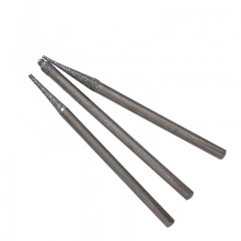 30PCS 2.35mm Mini Drill Bits Diamond Burs Grinding Wheel Abrasive Shank Wood Stone Engraving for Dremel Power Tools Accessories