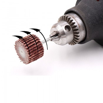 10pc 3mm Shank 10/12/15/20mm Dremel Accessories Sanding Flap Disc Grinding Sanding Flap Wheels Sand Rotary Tool 80-600 Grit
