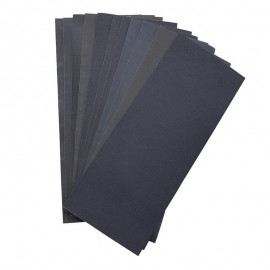 12PCS sheets totally Sandpaper Abrasive Dry Wet Waterproof Sandpaper Sheets Assorted Grit of 400/ 600/ 800/ 1000/ 1200/ 1500