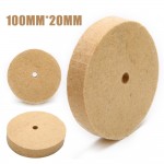 4 Wool Felt Polishing Buffing Grinding Wheel Polisher Disc Pad Rotary Tool 100*20mm Mayitr Abrasive Tools