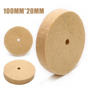 4 Wool Felt Polishing Buffing Grinding Wheel Polisher Disc Pad Rotary Tool 100*20mm Mayitr Abrasive Tools