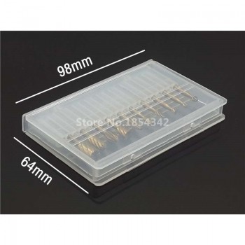 10pcs Set BOX HSS Titanium Dremel Routing Rotary Milling Rotary File Cutter Wood Carving Carved Knife Cutter Tools Accessories