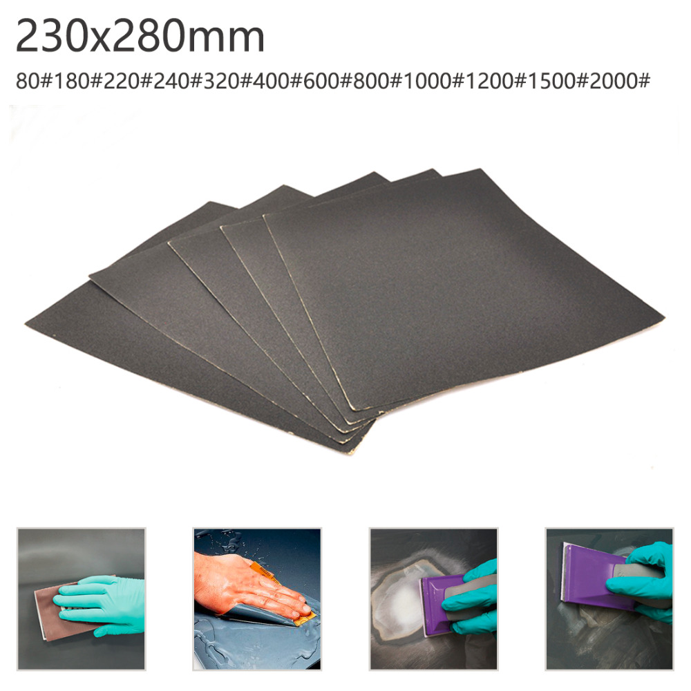 80-2000 Grits Sheet Surface Finish Abrasive Paper Sandpaper Grind Wet Dry Tool Sand Wood Furniture Turning Polish Buffing