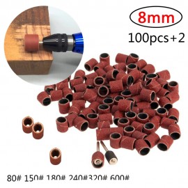 Sanding Bands Drum Sanding Kit +2PC Band Mandrel 1/8 Shank Rotary Tools Nail Drill Bits Abrasive Tools Dremel Accessories
