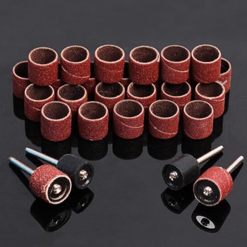 Sanding Bands Drum Sanding Kit +2PC Band Mandrel 1/8 Shank Rotary Tools Nail Drill Bits Abrasive Tools Dremel Accessories