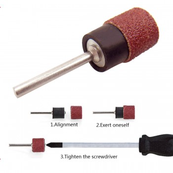 Sanding Bands Drum Sanding Kit +2PC Band Mandrel 1/8 Shank Rotary Tools Nail Drill Bits Abrasive Tools Dremel Accessories