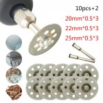 10pcs/5pcs Dremel Diamond Grinding Wheel Cutting Disc Saw Cutting Abrasive Disc For Dremel Rotary Tools Accessories with Mandrel