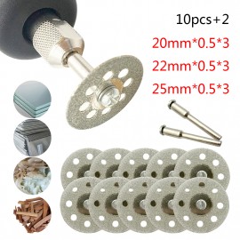 10pcs/5pcs Dremel Diamond Grinding Wheel Cutting Disc Saw Cutting Abrasive Disc For Dremel Rotary Tools Accessories with Mandrel