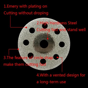 10pcs/5pcs Dremel Diamond Grinding Wheel Cutting Disc Saw Cutting Abrasive Disc For Dremel Rotary Tools Accessories with Mandrel