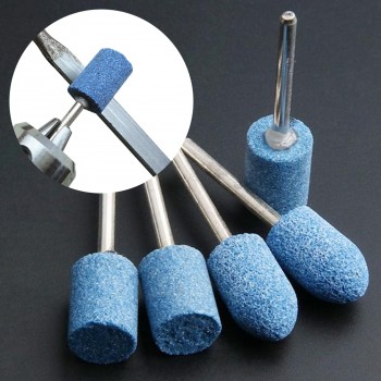 10pc Multi Tool Grinding Burr Wheel 1/8 Shank Blue Abrasive Mounted Stone Set For Dremel 4000 3000 Dremel Rotary Tools
