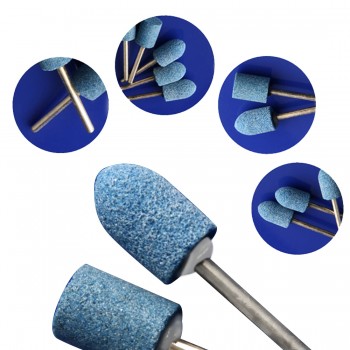 10pc Multi Tool Grinding Burr Wheel 1/8 Shank Blue Abrasive Mounted Stone Set For Dremel 4000 3000 Dremel Rotary Tools