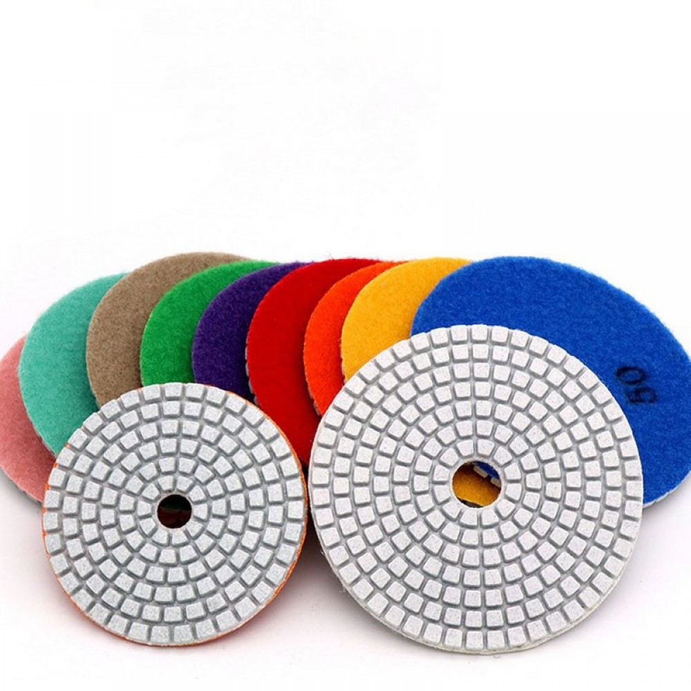 4 100mm 80mm Diamond Wet Polishing Pads Diamond Polishing Discs Granite Marble Concrete Stone Polishing Grinding Discs Tool
