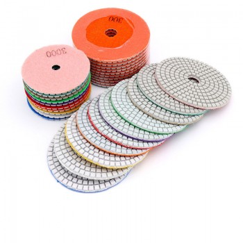 4 100mm 80mm Diamond Wet Polishing Pads Diamond Polishing Discs Granite Marble Concrete Stone Polishing Grinding Discs Tool