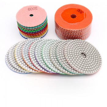 4 100mm 80mm Diamond Wet Polishing Pads Diamond Polishing Discs Granite Marble Concrete Stone Polishing Grinding Discs Tool