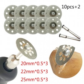 10pcs/5pcs Dremel Diamond Grinding Wheel Saw Cutting Abrasive Disc For Dremel Rotary Tools Accessories with Mandrel