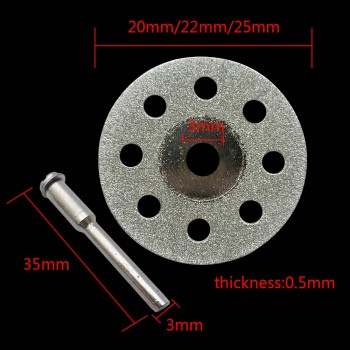 10pcs/5pcs Dremel Diamond Grinding Wheel Saw Cutting Abrasive Disc For Dremel Rotary Tools Accessories with Mandrel