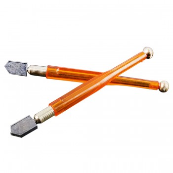 Glass Cutting Tool Diamond Glass Cutter Antislip Metal Handle Steel Blade Oil Filled Bottle Glass Cutter