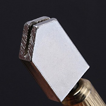 Glass Cutting Tool Diamond Glass Cutter Antislip Metal Handle Steel Blade Oil Filled Bottle Glass Cutter