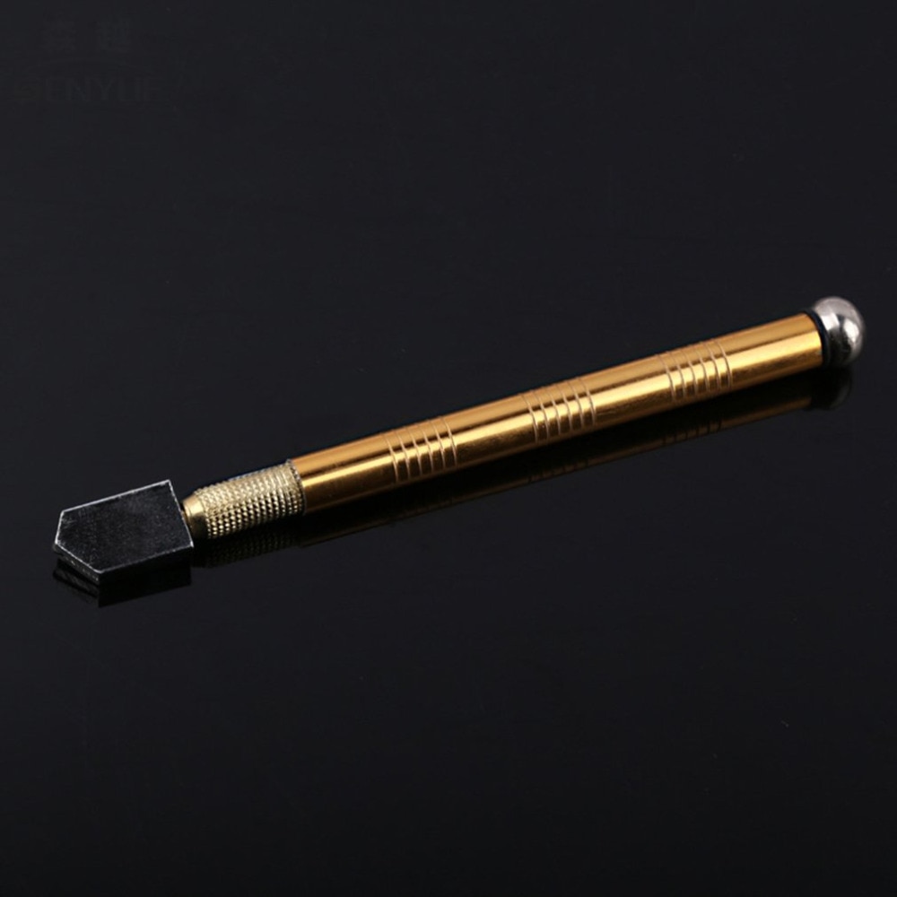 Professional Metal Handle Steel Glass Rhinestone Self-lubricating Oil Feed Tipped Glass Cutter Cutting Craft Glazing Tool