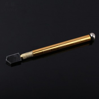 Professional Metal Handle Steel Glass Rhinestone Self-lubricating Oil Feed Tipped Glass Cutter Cutting Craft Glazing Tool