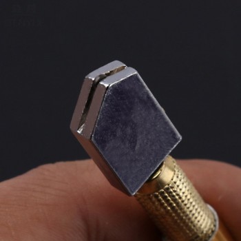 Professional Metal Handle Steel Glass Rhinestone Self-lubricating Oil Feed Tipped Glass Cutter Cutting Craft Glazing Tool