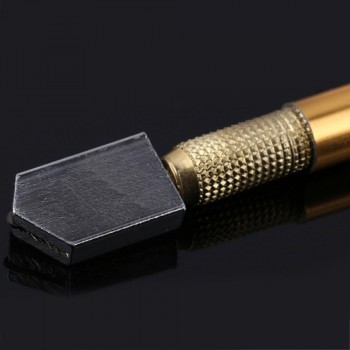 Professional Metal Handle Steel Glass Rhinestone Self-lubricating Oil Feed Tipped Glass Cutter Cutting Craft Glazing Tool